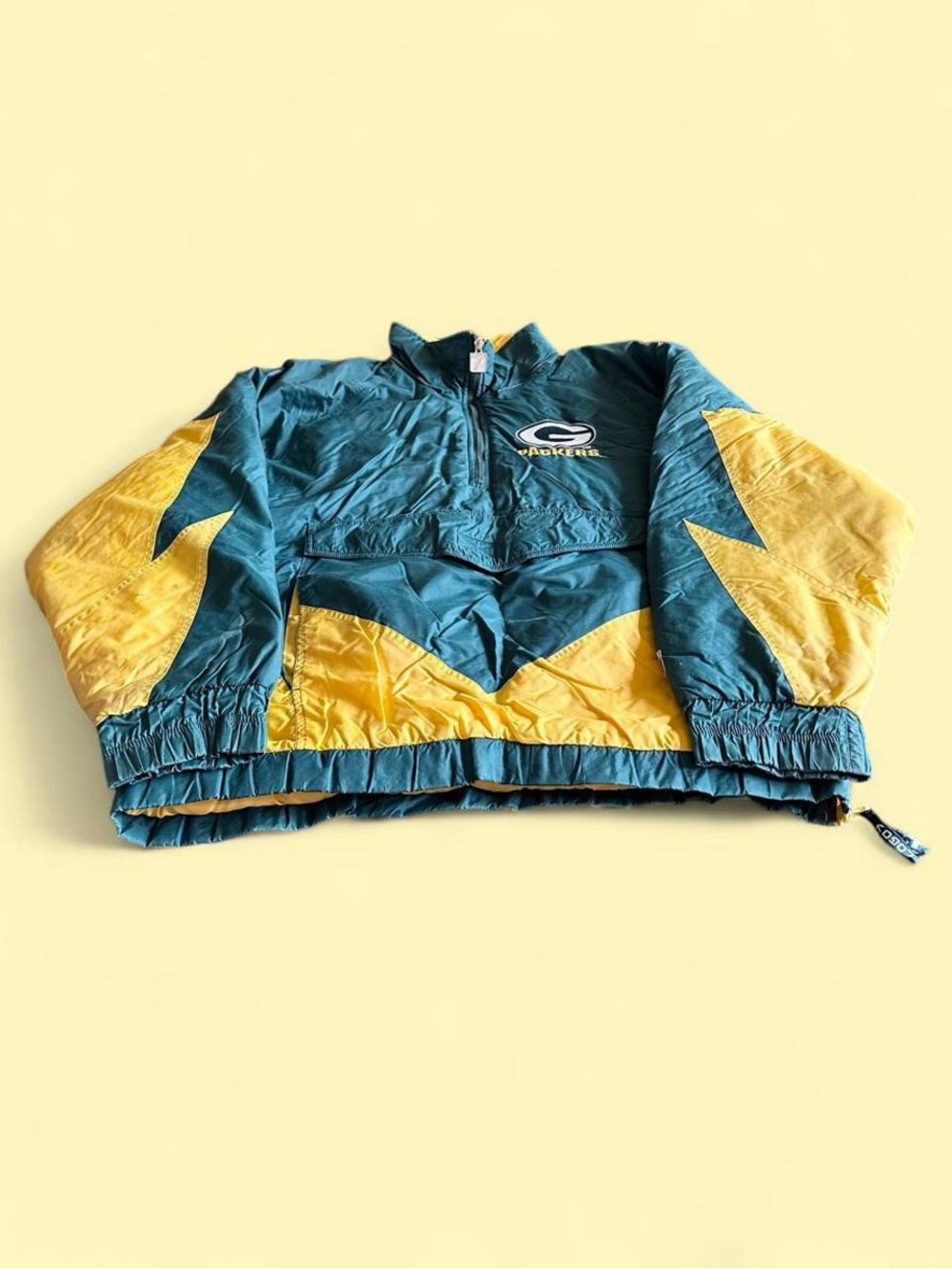 Vintage Logo 7 Green Bay Packers Shark Tooth Jacket Heavyweight Men’s L